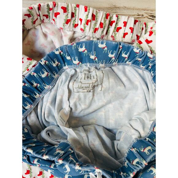 Lila and Hayes Womens pj Pajama pants reindder and stockings sz Small - Picture 3 of 3